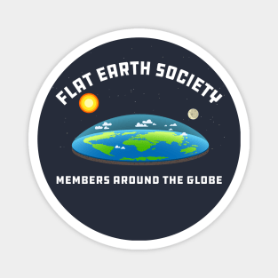 Flat Earth Society - Members Around the Globe Magnet